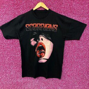 Scorpions Tongue Logo Heavy Metal Band T-Shirt Large